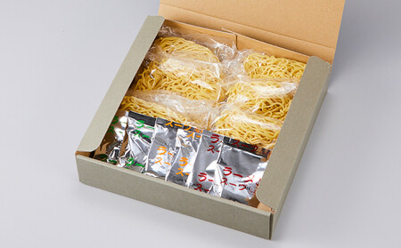 工場直送!!北海道産小麦100%使用熟成ちぢれ生ラーメン6食入り スープ付き