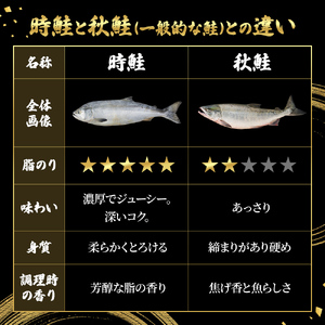 北海道産 時鮭 半身 500g~550g 鮭 さけ シャケ 魚 甘塩 冷凍 半身加工 旬