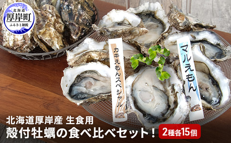 北海道 厚岸産 殻付牡蠣の食べ比べセット！（生食用） 牡蠣 カキ かき