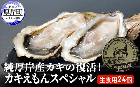 純厚岸産カキの復活！カキえもんスペシャル（生食用24個） | 北海道