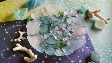 与論島の海に想いを馳せるコースター(2枚セット)