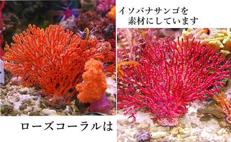 ローズコーラルを素材にした「コードペンダント」貝工房かざはな【CＫ-4】