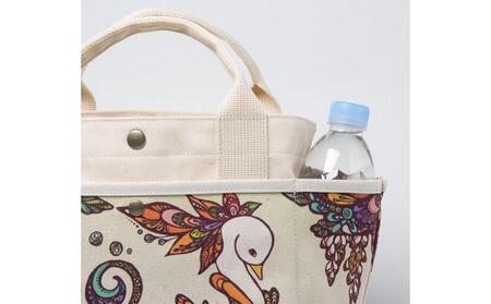 琉球帆布 お散歩バッグ 【きらきらシークヮーサー】