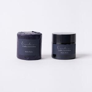 L’aube ネイル＆リップバーム 「ヨモギ」 8g ゴールデンオーガニックホホバオイル 日本産ミツロウ フランス産ラベンダー精油 よもぎ葉エキス 使用