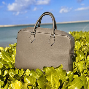 ビジネスバッグ 高級 完全ハンドメイド Business Bag - Black -  TAIZAN