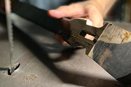 【琉球楽器またよし】沖縄三線ふるぽ強化張りセット（黒檀棹）