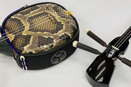 【琉球楽器またよし】沖縄三線ふるぽ強化張りセット（黒檀棹）