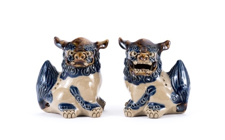 ＜受注生産品＞ミニミニシーサー★カラー：コバルト★｜沖縄　やちむん　人気　シーサー