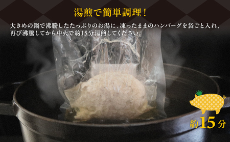 肉屋の正解 ゆでるバーグ 100g×10個 パイナップルポークのハンバーグ | 沖縄県産 豚肉 ハンバーグ 冷凍 沖縄土産 送料無料 沖縄県 宜野湾市 パイナップル