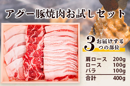 やえやまファームのアグー豚(F1種) 南ぬ豚 焼肉用 食べくらべセット E-31-1