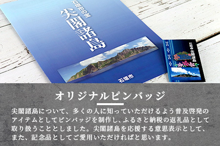 石垣市 尖閣諸島 オリジナルピンバッジ 1個 　ISHIGAKI-PB01