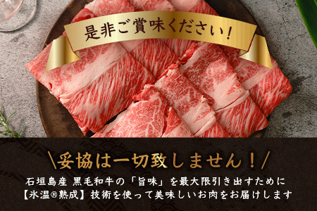 【氷温熟成】石垣島産 黒毛和牛 肩ローススライス 500g お肉 肉 牛肉 冷凍 すきやき すき焼き 牛丼 和牛 しゃぶしゃぶ 八重山食肉センター 肩ロース YC-3