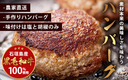 ＜先行予約＞「農家直送」石垣島黒毛和牛１００％ハンバーグ 100g×10個 《2025年3月以降順次発送》【 沖縄県 石垣 直送 黒毛 和牛 ハンバーグ 】 BO-1
