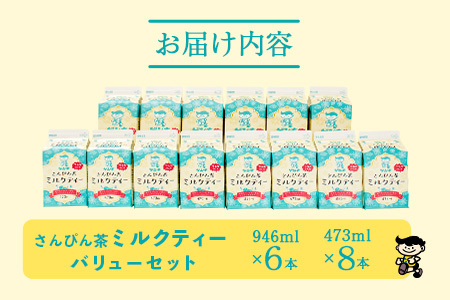 【ふるさと納税限定】八重山ゲンキ乳業 ゲンキさんぴん茶ミルクティーバリューセット【 石垣 ミルクティー さんぴん茶 ゲンキ乳業 】GN-6