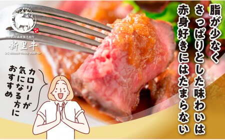 石垣島産 黒毛和牛 新里牛 あっさり赤身ローストビーフ用（希少！カメノコ）（1袋あたり 200g～300g）合計500g以上 SZ-40