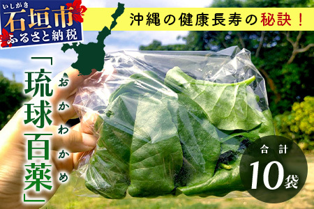 ＜先行予約＞2026年2月順次発送／沖縄の健康長寿の秘訣「琉球百薬（おかわかめ）」10袋！農薬を使わない栽培方法を続けるミネイさんの野菜 【 沖縄 石垣島 石垣島産 野菜 農薬不使用 離島のいいもの 沖縄のいいもの石垣島 】OI-25