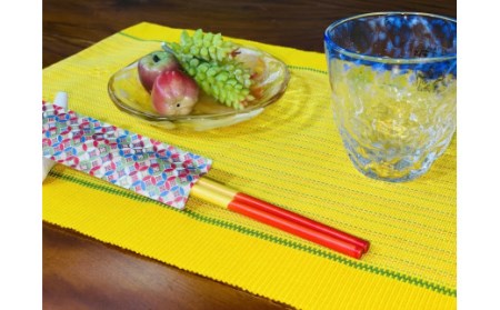 花織ランチョンマット(黄色)AI-40-1