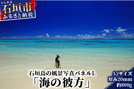 NN-3 石垣島の風景 写真パネルL（海の彼方）