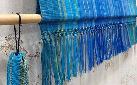 みんさー織 タペストリー(石西ラグーン) AZ-47-2