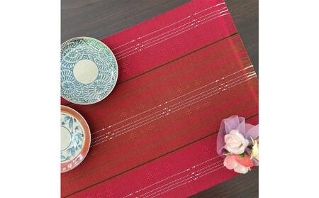 【テーブルセンター(赤)】うらそえ織