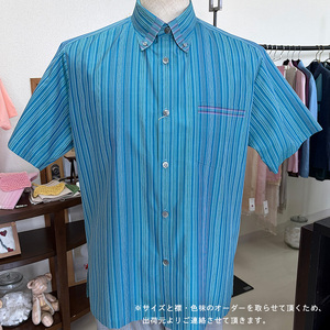 総織り 服 メンズ かりゆしウェア 半袖 ( 1着 )