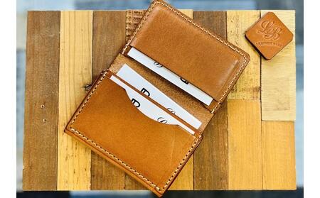 【レザーベース】カードケース（チョコ）