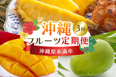 【定期便全3回】沖縄 フルーツ 定期便 3回 沖縄産パイナップル パイン マンゴー キーツマンゴー フルーツ定期便 果物 パイナップル 沖縄マンゴー 沖縄 夏 旬 フルーツ くだもの 定期便 3ヶ月 3か月 3カ月 沖縄県 糸満市 178-4