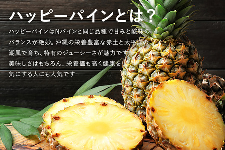 【2026年発送】パイナップル ハッピーパイン1玉 幻のパイナップル