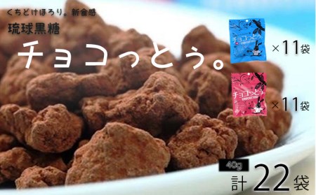 黒糖菓子の新食感「チョコっとぅ。」シリーズセット 40g×22袋