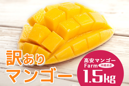 【2024年発送】高安マンゴーFarm　産地直送！！沖縄県産　訳ありマンゴー1.5kg