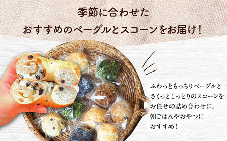 【全12回定期便】厳選おすすめ ベーグル & スコーン 各12個 (24個セット) BCAE016 パン