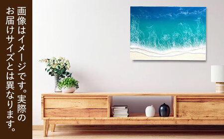 アート レジンアート 『波のキャンバス』 海アート A4サイズ (Dパターン)  BCAG009
