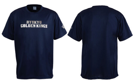 琉球ゴールデンキングス 【Sサイズ】琉球ゴールデンキングス KINGS テキストロゴ ドライTシャツ BCBG002-01 Tシャツ