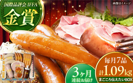 【全3回定期便】TESIOの自家製 ハム ＆ ソーセージ 『まごころ伝えたいBOX』  BCAD013