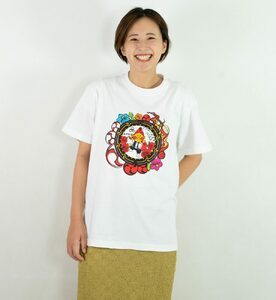 沖縄市 マンホールTシャツ エイ坊 （白 / Lサイズ） Tシャツ 半袖 キャラクター メンズ レディース 沖縄市 白色 沖縄市/株式会社TAK JAPAN [BCDK001-03]