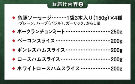 『NUCHIBUTA 贅沢セット』 豚肉 ハンバーグ ソーセージ ハム 詰め合わせ BCAR008 豚肉