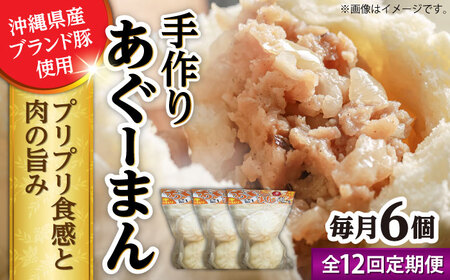肉まん 【全12回定期便】あぐーまん 6個入り (2個入り×3P)  BCBL038 惣菜