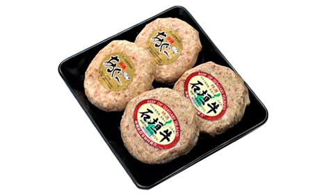 あぐー豚＆石垣牛 ハンバーグセット 100g×4個 BCAZ008