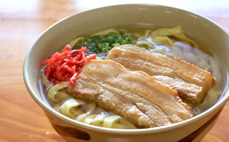 アワセそば食堂　アワセそば4食セット(ソーキ・三枚肉各4個入)【 そば ソバ 蕎麦 沖縄そば 自家製麺 こだわり 生麺 平麺 細麺 そばだし スープ 具材付き 肉 ソーキ 三枚肉 ネギ 4人前 セット 冷蔵 贈答用 ギフト 沖縄 沖縄県産 】