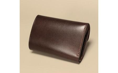 【しぜんのしるし】cometR コンパクトな三つ折り財布(ダークブラウン)牛革・日本製