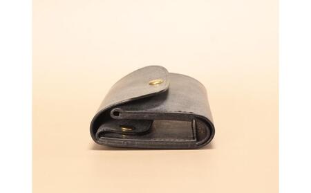 【しぜんのしるし】cometR コンパクトな三つ折り財布(ワックスブラック)牛革・日本製
