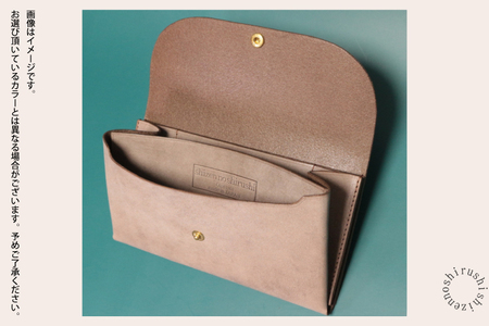 comet Long コンパクトな長財布 (ワックスカーキ) 牛革(BR011-1)