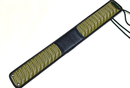 ウージ染め手染め三線胴巻き（ざわわてぃーがー） (AI003)