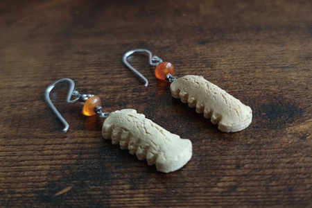 やちむんのちんすこうピアス 1点(DD019)