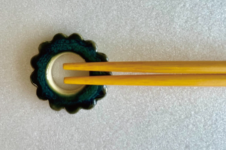 ゴーヤーの箸置き(丸&ハーフ)2個セット (DD003)