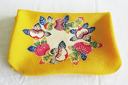 紅型小風呂敷(橘) (CZ011)