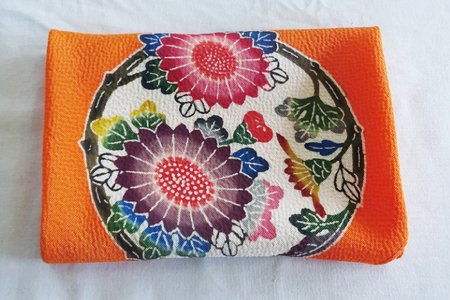 紅型小風呂敷(菊) (CZ012)