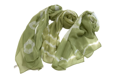 ウージ染めシルクシフォンショール（AI036）