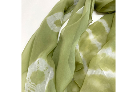 ウージ染めシルクシフォンショール（AI036）