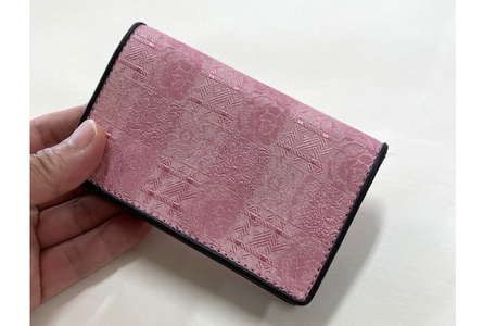 ウージ染め花穂名刺入れ （AI040）